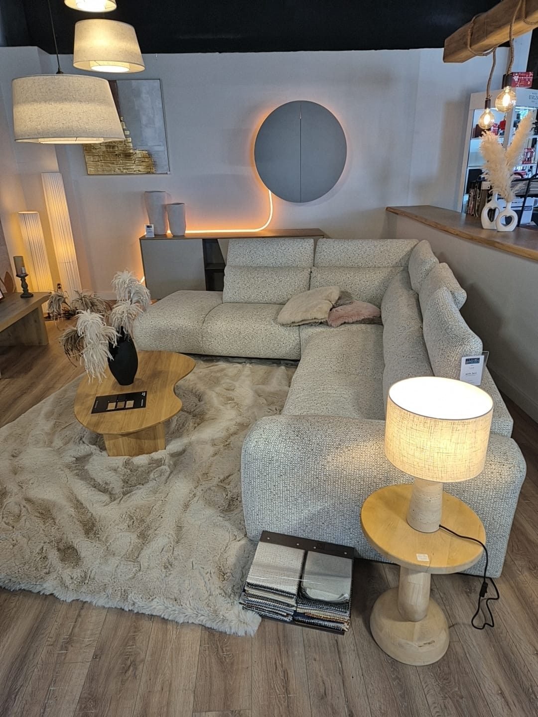 Canapé installé chez un client de Maison du Meuble à Coulommiers